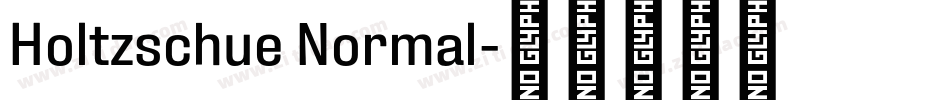 Holtzschue Normal字体转换
